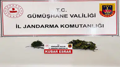Kelkit'te Uyuşturucu Operasyonu: 63 Gram Kubar Esrar Ele Geçirildi