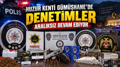 Huzur Kenti Gümüşhane'de Denetimler Aralıksız Devam Ediyor