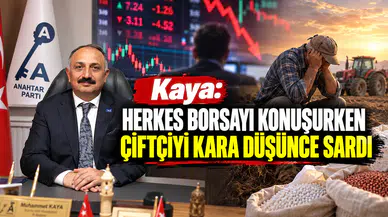 Kaya: Herkes Borsayı Konuşurken Çiftçiyi Kara Düşünce Sardı
