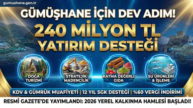 Gümüşhane ekonomisinde yeni dönem: 4 stratejik sektöre tam destek