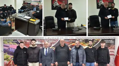 Gümüşhane Belediyesi’nden amatör spor kulüplerine anlamlı destek