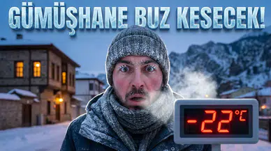 Gümüşhane Buz Kesecek! Cumartesi Gecesi -22 Dereceyi Görecek İlçe Belli Oldu