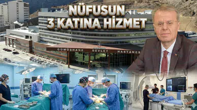 Gümüşhane Devlet Hastanesi toplam nüfusun 3 katına hizmet verdi