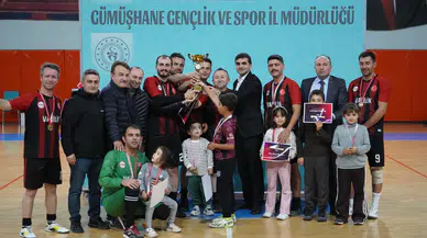 Gümüşhane Kamu Spor Oyunları Futsal Şampiyonu Gümüşhane Valiliği Oldu