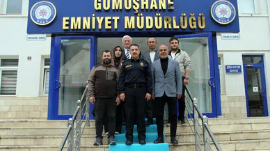 Gümüşhane Gazeteciler Cemiyeti Yönetiminden İl Emniyet Müdürü Mehmet Yüksel'e Ziyaret