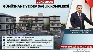 Milletvekili Köse Duyurdu: Gümüşhane'ye Dev Sağlık Kompleksi Kazandırılıyor