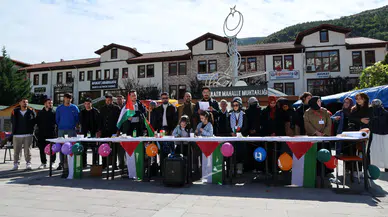 Gazze'deki İnsani Drama Gümüşhane'den Fırça Darbesiyle Tepki