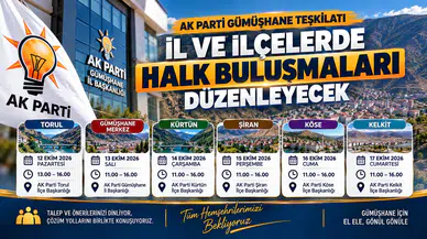 AK Parti Gümüşhane teşkilatı il ve ilçelerde "halk buluşmaları" düzenleyecek
