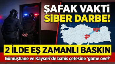 Gümüşhane' merkezli 2 ilde yasa dışı bahis operasyonu: 391 milyon TL’lik şebeke çökertildi