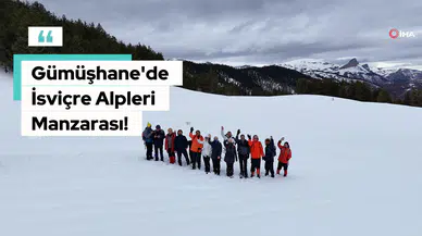 Gümüşhane’nin Alpleri Tersun Dağı’nda büyüleyici görüntüler