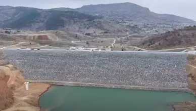 373 milyon liralık Ünlüpınar Barajı'nda su tutuldu