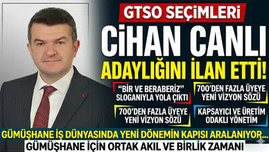GTSO’da seçim heyecanı: Cihan Canlı "Ben de varım" dedi