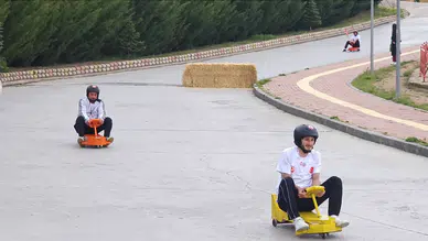 Kampüste Adrenalin Tavan Yaptı: Rampadan Aşağı Son Sürat İndiler!