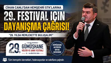 Cihan Canlı’dan Gümüşhanelilere Çağrı: "29. Yılda Memlekette Buluşalım!"