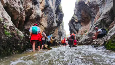 Gümüşhane’de doğaseverler Yılanlı Kanyon'u keşfetti