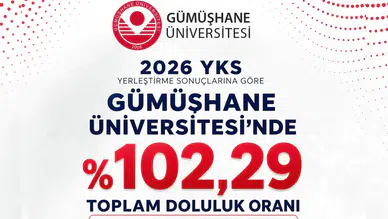 Gümüşhane Üniversitesi 2026 YKS Yerleştirmelerinde %102,29 Doluluk Oranına Ulaştı