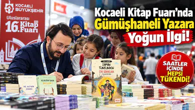 Kocaeli Kitap Fuarı’nda Gümüşhaneli Yazara Yoğun İlgi: Saatler İçinde Hepsi Tükendi!