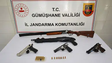 JASAT ve Şiran Jandarmasından İnözü Köyünde Kaçak Silah Operasyonu
