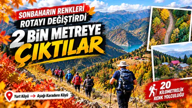 Sarıç’ın yamaçlarında sonbahar: 20 kilometrelik renk yolculuğu