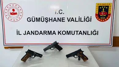 Torul’da Jandarma'dan silah kaçakçılığı operasyonu: 3 silah ve 2 şüpheli yakalandı