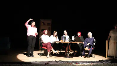 Gümüşhane’de tiyatro sahnesinde engel tanımayan performans