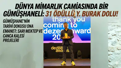 Dünya mimarlık camiasında bir Gümüşhaneli: 31 Ödüllü ‘Gümüşhane hastası’ Yüksek Mimar Y. Burak Dolu