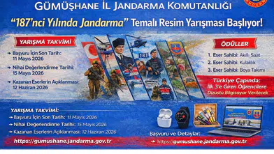 Jandarma'nın 187. yılı Gümüşhane'de tuvale yansıyacak