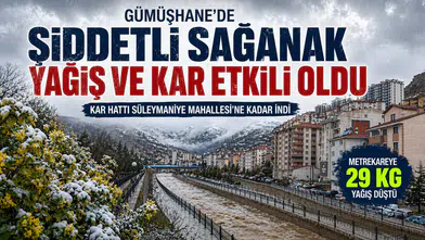 Şehir merkezinde yağmur, zirvelerde kar: Metrekareye 29 kg yağış düştü