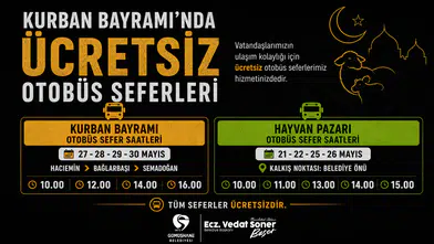 Gümüşhane Belediyesinden Kurban Bayramı Öncesi Ücretsiz Ulaşım Hizmeti