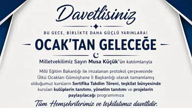 Ülkü Ocakları Gümüşhane İl Başkanlığı "Ocak’tan Geleceğe" Programı düzenleyecek
