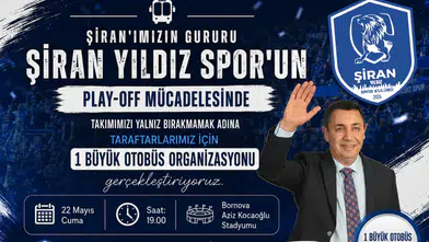 Gümüşhane Belediyesi’nden dev maça otobüs desteği