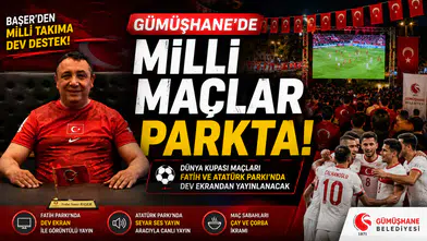Gümüşhane Belediyesi Millilerin Dünya Kupası Maçlarını Dev Ekrandan Yayınlayacak