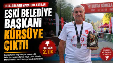 Uluslararası Maratona Katılan Eski Belediye Başkanı Kürsüye Çıktı!