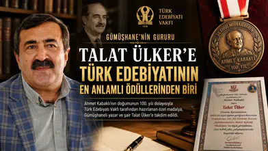 Gümüşhane'nin Gururu Talat Ülker'e Türk Edebiyatının En Anlamlı Ödüllerinden Biri