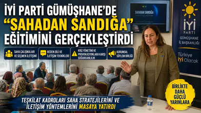 İYİ Parti Gümüşhane’de “Sahadan Sandığa” eğitimini gerçekleştirdi