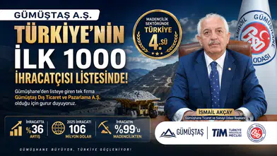 Gümüştaş A.Ş. Türkiye'nin İlk 1000 İhracatçısı Listesinde Yer Aldı