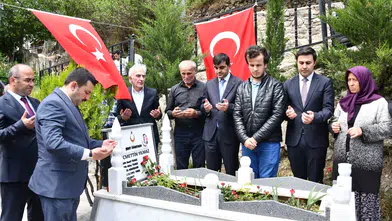 Şehit Öğretmen Necmettin Yılmaz Kabri Başında Dualarla Anıldı