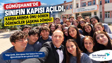 Gümüşhane'de Sınıfın Kapısı Açıldı, Karşılarında Onu Gören Öğrenciler Şaşkına Döndü!