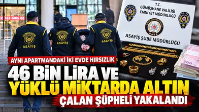 Evden Altın Çalan Hırsız Gümüşhane Emniyetinden Kaçamadı