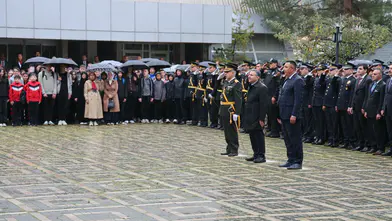 Gümüşhane’de Cumhuriyet Bayramı kutlamaları yağmur altında başladı