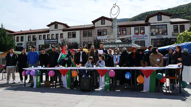 Gazze'deki İnsani Drama Gümüşhane'den Fırça Darbesiyle Tepki
