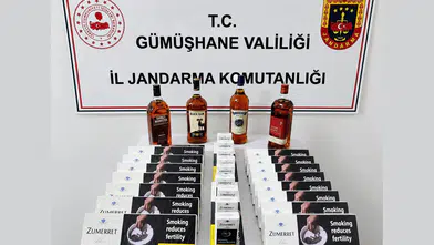 Jandarma ekipleri kaçak sigara ve alkol ele geçirdi
