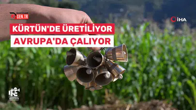 Kürtün'de hurda musluktan el emeğiyle üretilen ziller Avrupa’da çalıyor