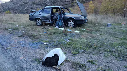 Gümüşhane-Trabzon yolunda korkutan kaza: 4 yaralı