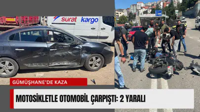 Gümüşhane’de kaza: 2 yaralı