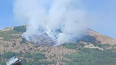 Şiran’da Korkutan Yangın: Kros Motorlarla Söndürme Seferberliği