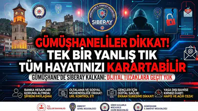 Gümüşhaneliler dikkat! Tek bir yanlış TIK tüm hayatınızı karartabilir!