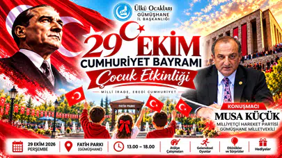 Gümüşhane Ülkü Ocaklarından 29 Ekim’de iki ayrı program