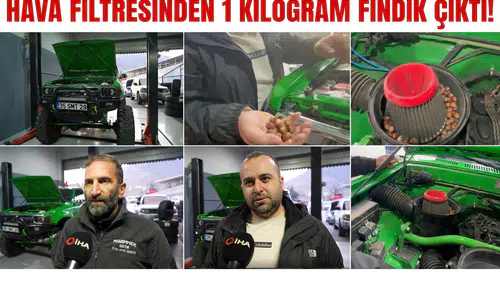Hava Filtresinden 1 Kilogram Fındık Çıktı