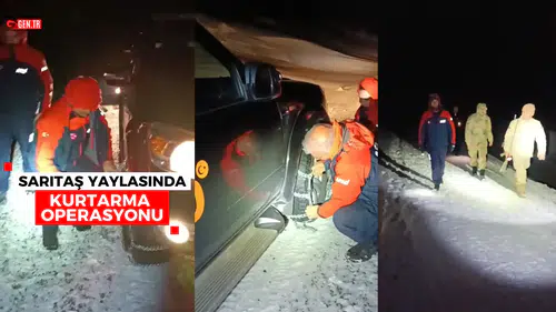 Gümüşhane’de kar nedeniyle mahsur kalan vatandaşlar kurtarıldı